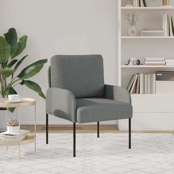 vidaXL Pohovky s pol&scaron;t&aacute;řem 55cm Tmavě &scaron;ed&aacute; Překližka