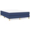 vidaXL Box spring postel s matrac&iacute; modr&aacute; 140x190 cm textil