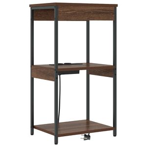 vidaXL Nočn&iacute; skř&iacute;ňka Hněd&yacute; dub 41 x 31 x 76 cm kompozitn&iacute; dřevo