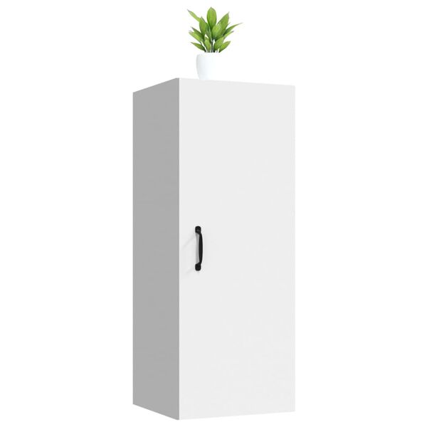 vidaXL Závěsná skříňka bílá 34,5 x 34 x 90 cm kompozitní dřevo