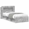 vidaXL R&aacute;m postele s &uacute;ložn&yacute;m prostorem Betonově &scaron;ed&aacute; 75 x 190 cm