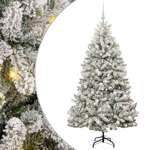 vidaXL Uměl&yacute; v&aacute;nočn&iacute; stromeček 180 cm 300 LED Tepl&aacute; b&iacute;l&aacute; PVC a ocel