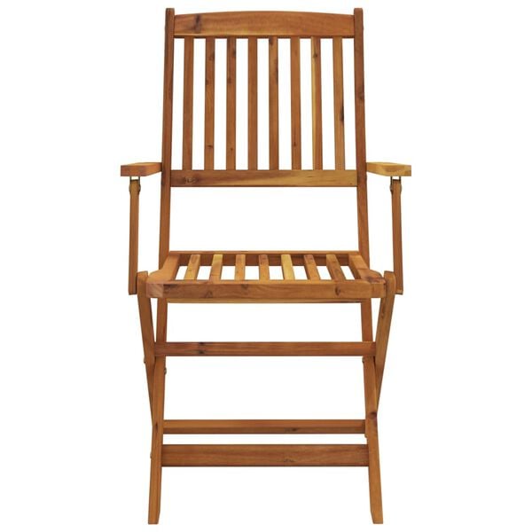 vidaXL 5d&iacute;ln&yacute; skl&aacute;dac&iacute; zahradn&iacute; j&iacute;deln&iacute; set masivn&iacute; ak&aacute;ciov&eacute; dřevo