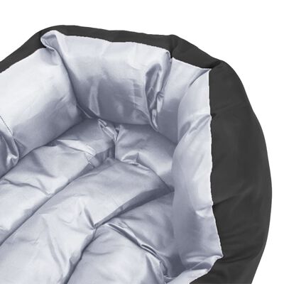 vidaXL Oboustranný omyvatelný pelíšek pro psy šedý a černý 65x50x20 cm