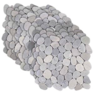 vidaXL Kameninov&eacute; dlaždice &Scaron;ed&aacute; 30 x 30 cm Ř&iacute;čn&iacute; obl&aacute;zky