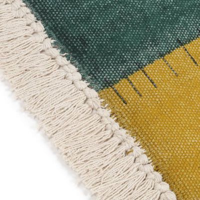 vidaXL Ručně tkaný koberec Kilim bavlna 120 x 180 cm potisk barevný