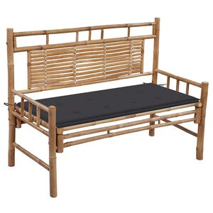 vidaXL Zahradn&iacute; lavice s podu&scaron;kou 120 cm bambus