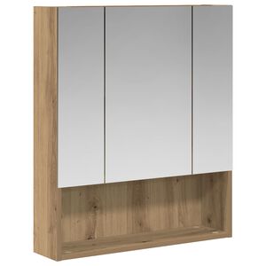 vidaXL Koupelnov&aacute; zrcadlov&aacute; skř&iacute;ň Uměleck&yacute; dub 60 x 14.5 x 70 cm