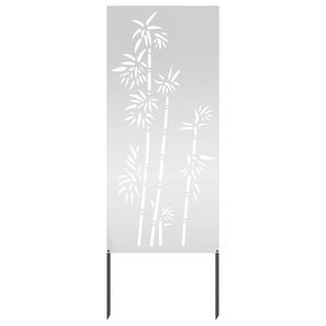 vidaXL Soukrom&iacute; na zahradě Stř&iacute;brn&aacute; 50 x 140 cm Pozinkovan&aacute; ocel
