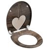 SCH&Uuml;TTE WC prk&eacute;nko se soft-close mechanismem WOOD HEART s potiskem