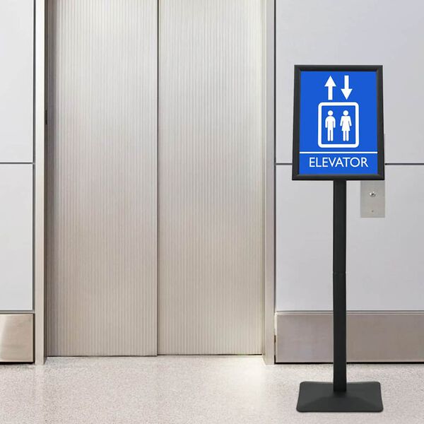 vidaXL Podstavcový plakátový stojan Černá a3 Hliník a PVC