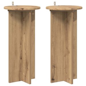 vidaXL Stojan na rostliny 2 ks Dub artisan 29,5 x 29,5 x 60 cm