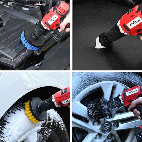 vidaXL Sada měkkých a tvrdých čisticích kartáčů 12 ks Vícebarevná