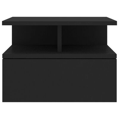vidaXL Nástěnný noční stolek černý 40 x 31 x 27 cm dřevotříska