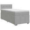 vidaXL Postel boxspring s matrac&iacute; Světle &scaron;ed&aacute; 90 x 190 cm Textil
