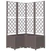 vidaXL Zahradn&iacute; truhl&iacute;k s trel&aacute;ž&iacute; hněd&yacute; 80 x 80 x 136 cm PP