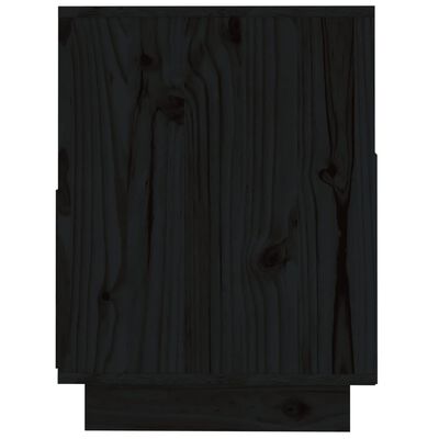 vidaXL TV skříňka černá 140 x 37 x 50 cm masivní borové dřevo