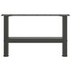 vidaXL Nohy konferenčn&iacute;ho stolku antracitov&eacute; 2 ks 50 x (30-31) cm ocelov&eacute;