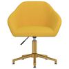 vidaXL Otočn&eacute; j&iacute;deln&iacute; židle 2 ks hořčicově žlut&eacute; samet