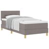 vidaXL Postel s boxspringem s pol&scaron;t&aacute;řem Taupe 90 x 190 cm textil