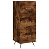 vidaXL Skř&iacute;ň highboard kouřov&yacute; dub 34,5 x 34 x 180 cm kompozitn&iacute; dřevo