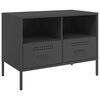 vidaXL TV skř&iacute;ňka čern&aacute; 68 x 39 x 50,5 cm ocel
