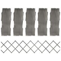 vidaXL Trelážové ploty 5 ks šedé masivní jedlové dřevo 180 x 30 cm