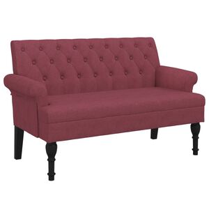 vidaXL Lavice s opěradlem v&iacute;nov&aacute; 120 x 62 x 75,5 cm textil