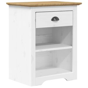 vidaXL Nočn&iacute; stolek BODO hněd&yacute; 53 x 38,5 x 67 cm masivn&iacute; borov&eacute; dřevo