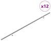 vidaXL Madlo na skř&iacute;ň 12 pcs Stř&iacute;brn&aacute; 700 mm Nerezov&aacute; ocel