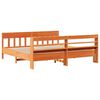 vidaXL Postel bez matrace voskově hněd&aacute; 180 x 200 cm masivn&iacute; borovice