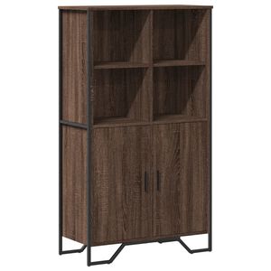 vidaXL Highboard hněd&yacute; dub 79,5 x 35,5 x 137,5 cm kompozitn&iacute; dřevo