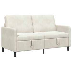 vidaXL Sofa s &uacute;ložn&yacute;m prostorem Kr&eacute;mov&aacute; 152 x 78 x 87 cm Polyester