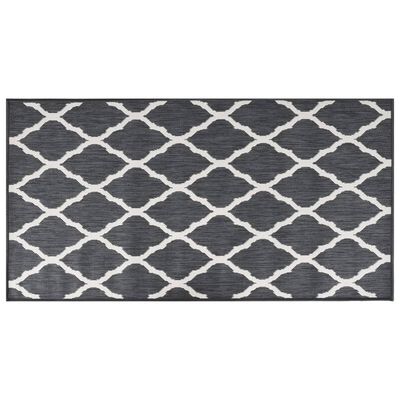 vidaXL Venkovní koberec šedý a bílý 80 x 150 cm oboustranný design