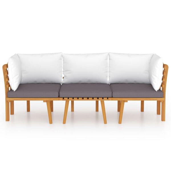 vidaXL 3d&iacute;ln&aacute; zahradn&iacute; sedac&iacute; souprava s podu&scaron;kami masivn&iacute; ak&aacute;cie