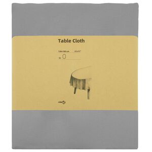 vidaXL Ubrousek na stůl 5 ks Ov&aacute;ln&yacute; Světle &scaron;ed&aacute; 130 x 180 cm Polyester