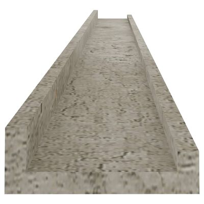 vidaXL Nástěnné police 2 ks betonově šedé 115 x 9 x 3 cm