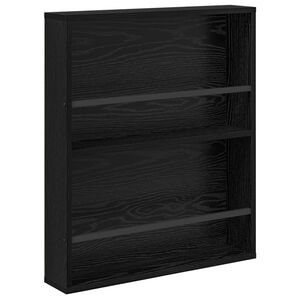 vidaXL Reg&aacute;l na časopisy Čern&yacute; dub 60 x 12 x 70 cm Kompozitn&iacute; dřevo