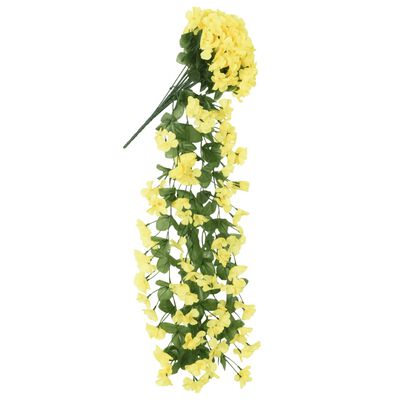 vidaXL Umělé květinové girlandy 3 ks žluté 85 cm
