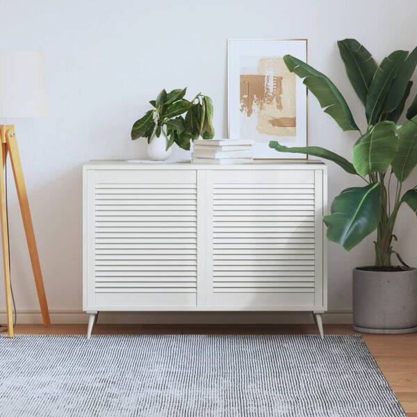 vidaXL N&aacute;bytkov&aacute; dv&iacute;řka lamelov&yacute; design 2 ks b&iacute;l&aacute; 69x59,4 cm borovice