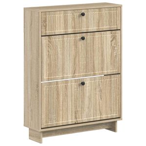 vidaXL Skř&iacute;ň na obuv EDE 78 x 24 x 103 cm Kompozitn&iacute; dřevo Dub sonoma