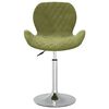 vidaXL Otočn&eacute; j&iacute;deln&iacute; židle 2 ks světle zelen&eacute; samet