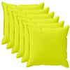 vidaXL Povlak na pol&scaron;t&aacute;ř 6 ks HOUTEN Jasně zelen&aacute; 30 x 30 cm Polyester