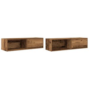 vidaXL TV skř&iacute;ňky 2 ks Star&eacute; dřevo 100x31x25,5 cm Dřevěn&eacute; konstrukce