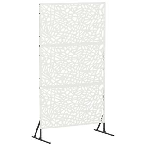 vidaXL Obrazovka pro soukrom&iacute; 100 x 50 x 180 cm Ocel B&iacute;l&aacute;