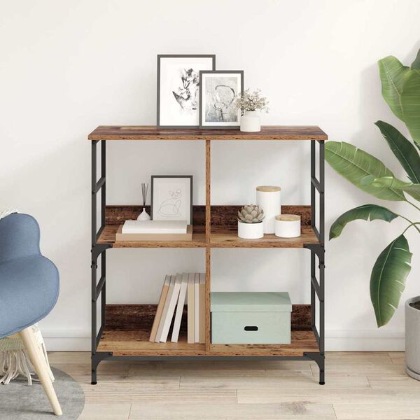 vidaXL Knihovna Star&eacute; dřevo 78,5 x 33 x 82 cm Kompozitn&iacute; dřevo