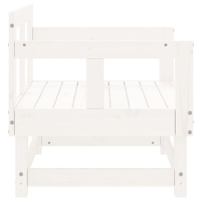 VidaXL Zahradní židle 2 ks bílé masivní borové dřevo