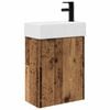 vidaXL Koupelnov&aacute; skř&iacute;ňka s bateri&iacute; Star&eacute; dřevo 45,5 x 22,5 x 84 cm