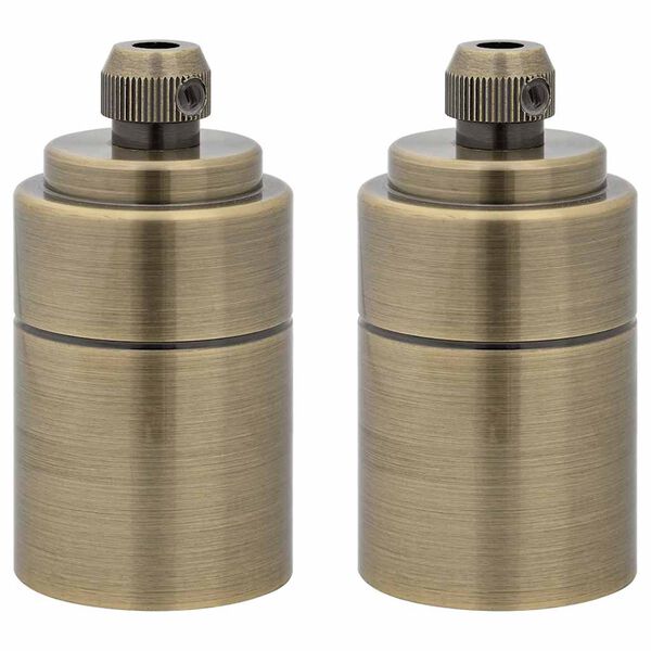 vidaXL Obj&iacute;mky 2 ks Bronzov&aacute; E27