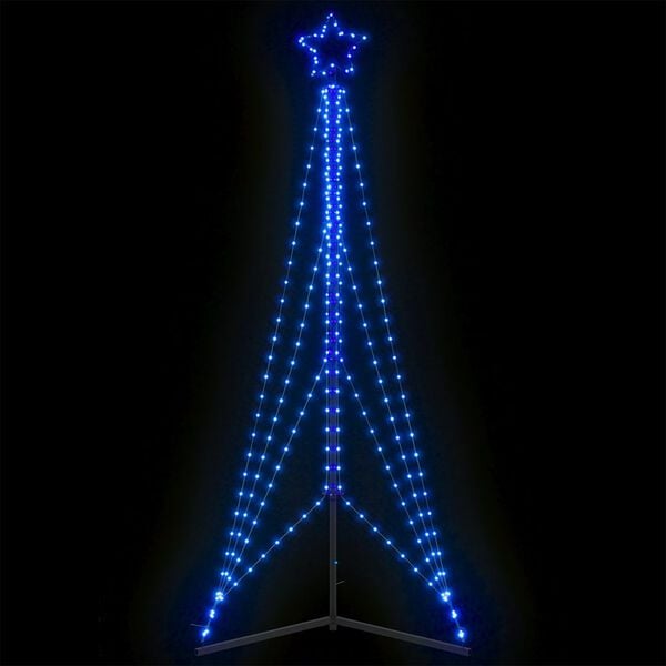 vidaXL LED vánoční stromek 483 modrých LED diod 240 cm